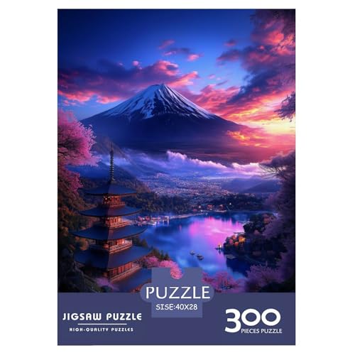 Burg Osaka Holzpuzzles 300 Teile Erwachsene Family Challenging Games Moderne Wohnkultur Educational Game Geburtstagsgeschenk Stress Relief 300pcs (40x28cm) von SHUNXIFQ