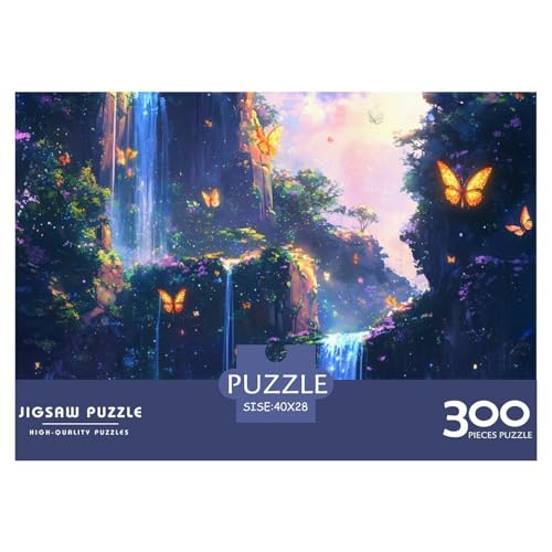 Butterfly Bucht Holzpuzzles Erwachsene 300 Teile Family Challenging Games Geburtstagsgeschenk Home Decor Educational Game Entspannung Und Intelligenz 300pcs (40x28cm) von SHUNXIFQ