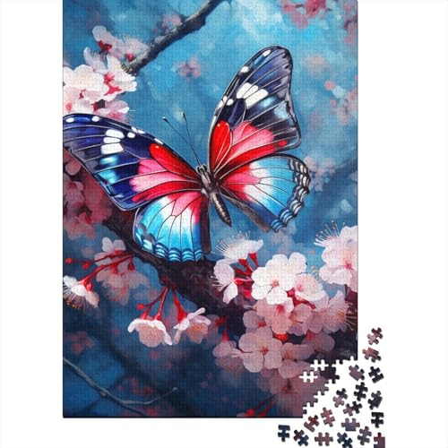 Butterfly Holzpuzzles 1000 Teile Erwachsene Geburtstagsgeschenk Family Challenging Games Moderne Wohnkultur Educational Game Stress Relief Toy 1000pcs (75x50cm) von SHUNXIFQ