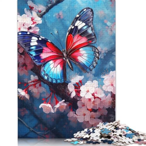 Butterfly Holzpuzzless Für Erwachsene 300 Teile Family Challenging Games Wohnkultur Geburtstagsgeschenk Lernspiel Stress Relief Toy 300pcs (40x28cm) von SHUNXIFQ