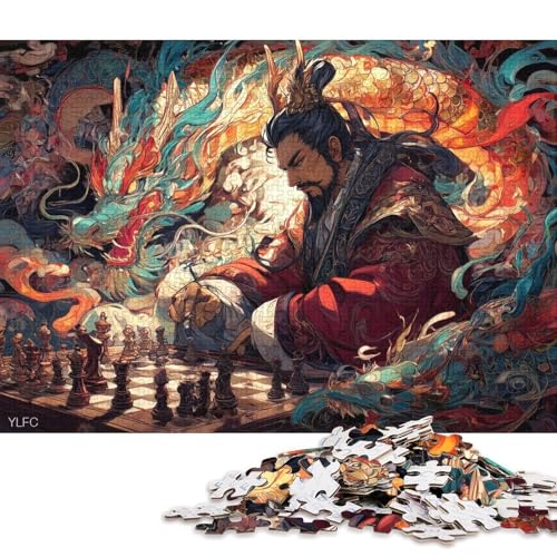 Chess Royale Holzpuzzles Für Erwachsene 300 Teile Geburtstagsgeschenk Family Challenging Games Home Decor Educational Game Stress Relief Toy 300pcs (40x28cm) von SHUNXIFQ