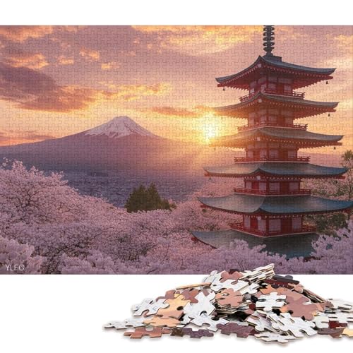 Chureito-Pagode Holzpuzzless Erwachsene 500 Teile Family Challenging Games Wohnkultur Lernspiel Geburtstagsgeschenk Entspannung Und Intelligenz 500pcs (52x38cm) von SHUNXIFQ
