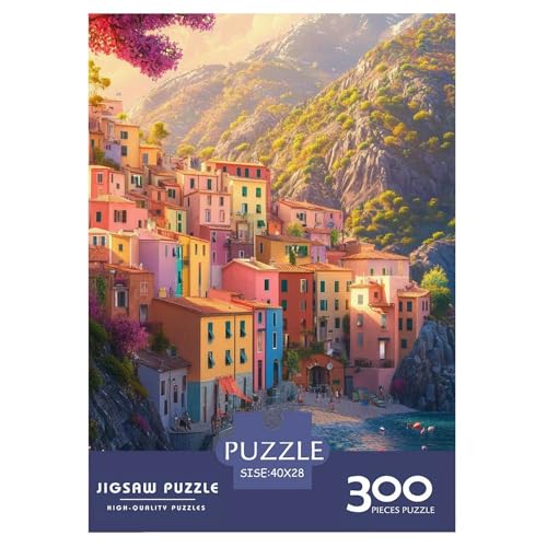 Cinque Terre Holzpuzzless Erwachsene 300 Teile Family Challenging Games Wohnkultur Lernspiel Geburtstagsgeschenk Entspannung Und Intelligenz 300pcs (40x28cm) von SHUNXIFQ