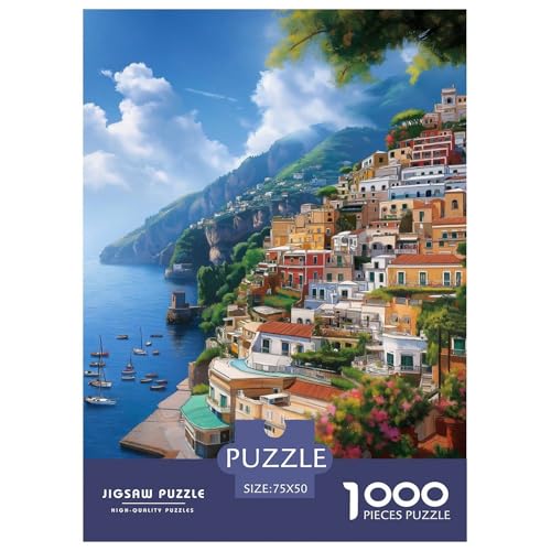 Comer See Erwachsene Holzpuzzless 1000 Teile Home Decor Educational Game Geburtstagsgeschenk Family Challenging Games Entspannung Und Intelligenz 1000pcs (75x50cm) von SHUNXIFQ