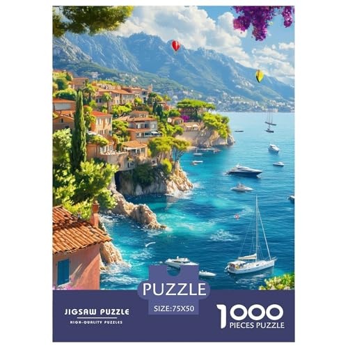 Comer See Holzpuzzles 1000 Teile Erwachsene Moderne Wohnkultur Family Challenging Games Lernspiel Geburtstagsgeschenk Entspannung Und Intelligenz 1000pcs (75x50cm) von SHUNXIFQ