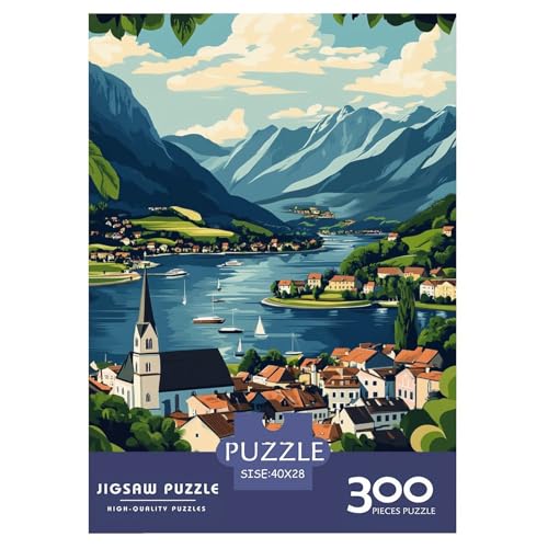 Comer See Holzpuzzles 300 Teile Erwachsene Geburtstagsgeschenk Family Challenging Games Moderne Wohnkultur Educational Game Stress Relief Toy 300pcs (40x28cm) von SHUNXIFQ