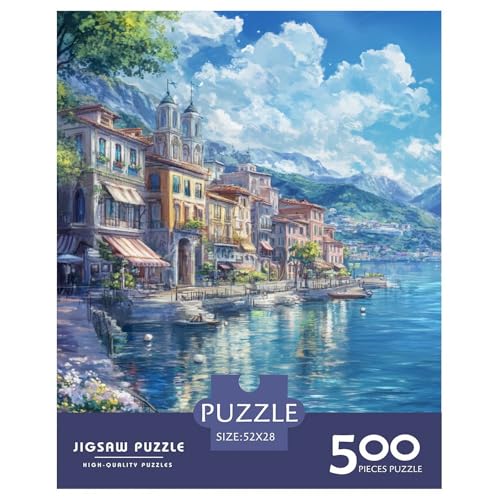 Comer See Holzpuzzles 500 Teile Erwachsene Moderne Wohnkultur Family Challenging Games Lernspiel Geburtstagsgeschenk Entspannung Und Intelligenz 500pcs (52x38cm) von SHUNXIFQ