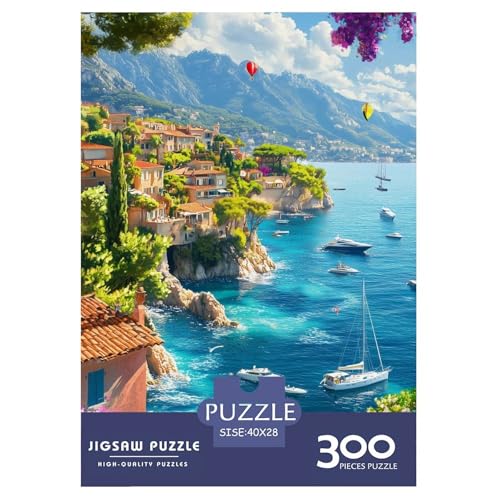 Comer See Holzpuzzless 300 Teile Erwachsene Lernspiel Moderne Wohnkultur Family Challenging Games Geburtstagsgeschenk Stress Relief Toy 300pcs (40x28cm) von SHUNXIFQ