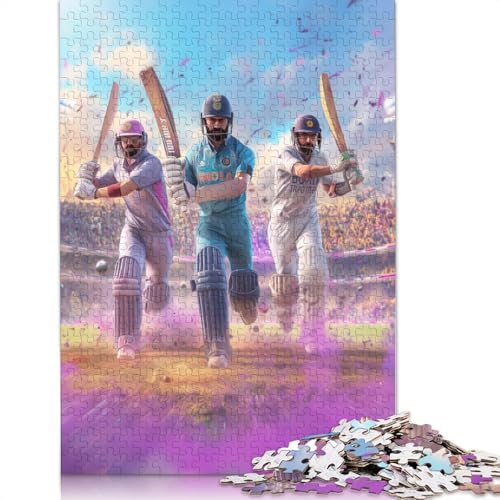 Cricket Holzpuzzles 300 Teile Erwachsene Wohnkultur Geburtstagsgeschenk Geschicklichkeitsspiel Für Die Ganze Familie Lernspiel Stress Relief 300pcs (40x28cm) von SHUNXIFQ