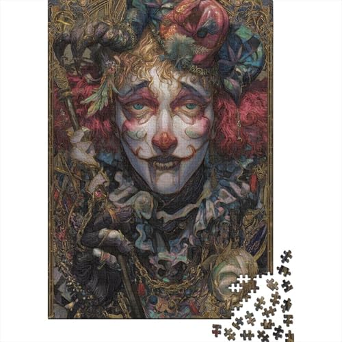 Der Narr Holzpuzzles 1000 Teile Erwachsene Wohnkultur Geschicklichkeitsspiel Für Die Ganze Familie Lernspiel Geburtstagsgeschenk Stress Relief 1000pcs (75x50cm) von SHUNXIFQ