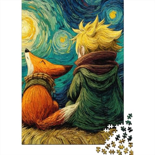 Der kleine Prinz Holzpuzzles Erwachsene 1000 Teile Family Challenging Games Home Decor Lernspiel Geburtstagsgeschenk Stress Relief Toy 1000pcs (75x50cm) von SHUNXIFQ