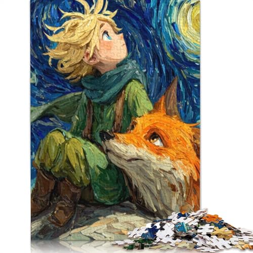 Der kleine Prinz Holzpuzzles Erwachsene 300 Teile Geburtstagsgeschenk Family Challenging Games Moderne Wohnkultur EduKatzeional Game Stress Relief 300pcs (40x28cm) von SHUNXIFQ