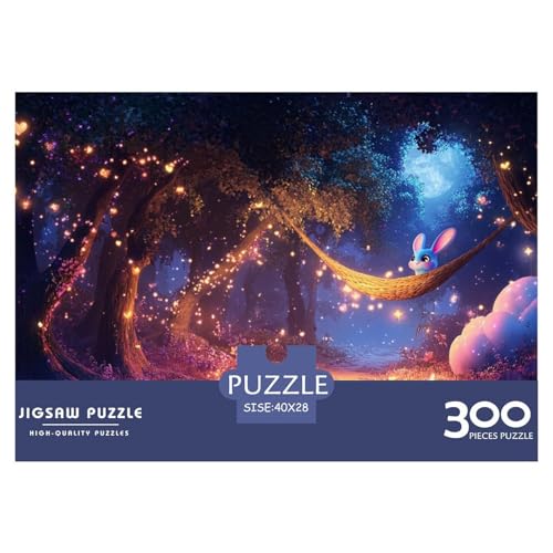 Der magische Wald Holzpuzzles Erwachsene 300 Teile Moderne Wohnkultur Geburtstagsgeschenk Educational Game Family Challenging Games Stress Relief 300pcs (40x28cm) von SHUNXIFQ