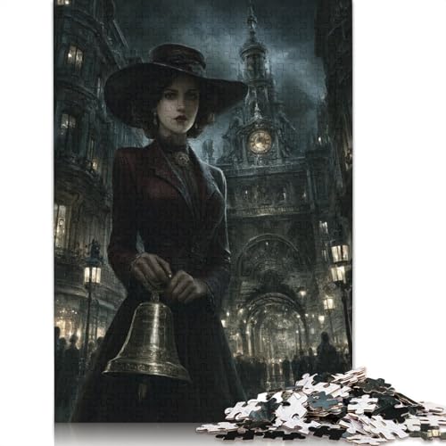 Die Glocke der Belle Époque Holzpuzzles 500 Teile Erwachsene Geschicklichkeitsspiel Für Die Ganze Familie Home Decor Geburtstagsgeschenk Lernspiel Stress Relief 500pcs (52x38cm) von SHUNXIFQ