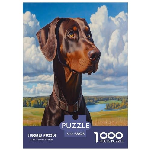 Doberman Puzzle 1000 Teile Schwer Puzzle Spielzeug Pädagogisches Spiel Impossible Herausforderungsspielzeug Für Erwachsene Und Kinder Ab 12 Jahren 38x26cm/1000pcs Doberman Puzzle 1000 Teile Schwer Puzzle Spielzeug Pädagogisches Spiel Impossible Herausforderungsspielzeug Für Erwachsene Und Kinder Ab 12 Jahren 38x26cm/1000pcs von SHUNXIFQ