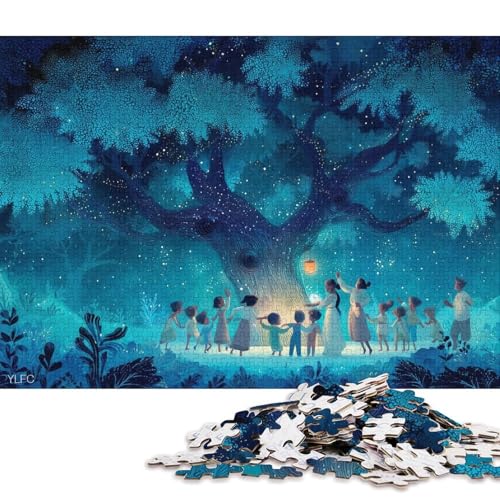 Eiche Holzpuzzles 1000 Teile Erwachsene Wohnkultur Geschicklichkeitsspiel Für Die Ganze Familie Lernspiel GeburtHirschsgeschenk Stress Relief 1000pcs (75x50cm) von SHUNXIFQ