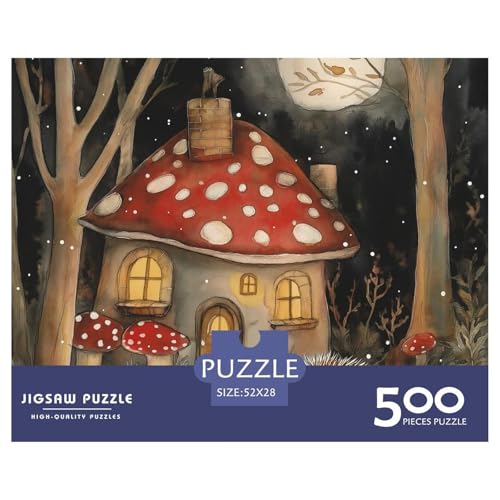 Eigel Holzpuzzles Für Erwachsene 500 Teile Geburtstagsgeschenk Family Challenging Games Lernspiel Wohnkultur Stress Relief 500pcs (52x38cm) von SHUNXIFQ