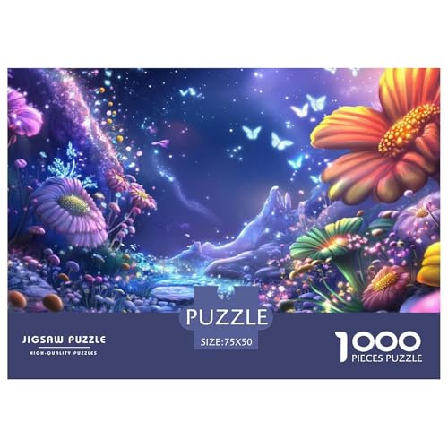 Fairy Tale World Holzpuzzles 1000 Teile Erwachsene Geschicklichkeitsspiel Für Die Ganze Familie Home Decor Geburtstagsgeschenk Lernspiel Stress Relief 1000pcs (75x50cm) von SHUNXIFQ