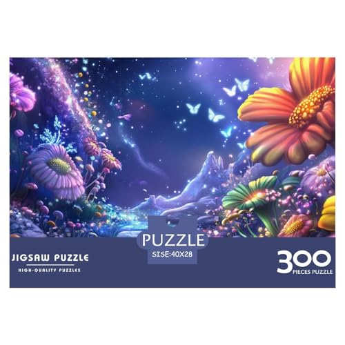 Fairy Tale World Holzpuzzles 300 Teile Für Erwachsene Wohnkultur Geburtstagsgeschenk Family Challenging Games Educational Game Stress Relief Toy 300pcs (40x28cm) von SHUNXIFQ