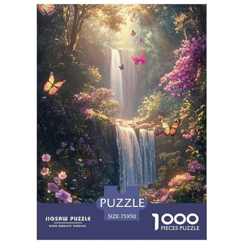 Falls Holzpuzzles Für Erwachsene 1000 Teile Geburtstagsgeschenk Wohnkultur Lernspiel Family Challenging Games Entspannung Und Intelligenz 1000pcs (75x50cm) von SHUNXIFQ