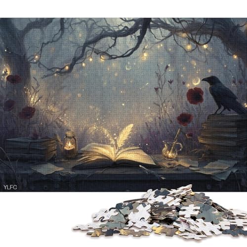 Fantasielandschaft Holzpuzzless Erwachsene 1000 Teile Family Challenging Games Wohnkultur Lernspiel GeburtHirschsgeschenk Entspannung Und Intelligenz 1000pcs (75x50cm) von SHUNXIFQ
