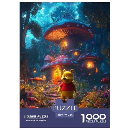 Fantastic Mushroom Holzpuzzles 1000 Teile Für Erwachsene Moderne Wohnkultur Family Challenging Games Geburtstagsgeschenk Educational Game Stress Relief Toy 1000pcs (75x50cm) von SHUNXIFQ