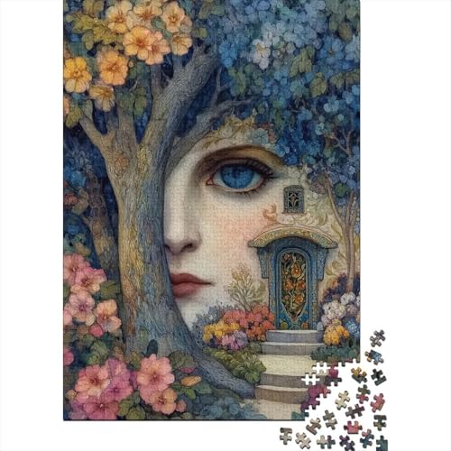 Fee Holzpuzzles 1000 Teile Erwachsene Wohnkultur Geschicklichkeitsspiel Für Die Ganze Familie Lernspiel Geburtstagsgeschenk Stress Relief 1000pcs (75x50cm) von SHUNXIFQ