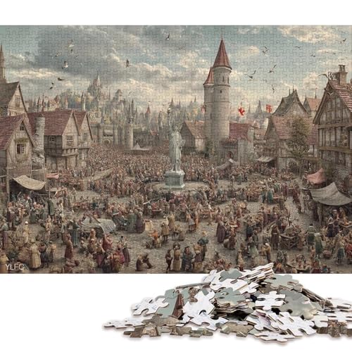 Flandern Holzpuzzles 300 Teile Für Erwachsene Geburtstagsgeschenk Lernspiel Family Challenging Games Home Decor Entspannung Und Intelligenz 300pcs (40x28cm) von SHUNXIFQ
