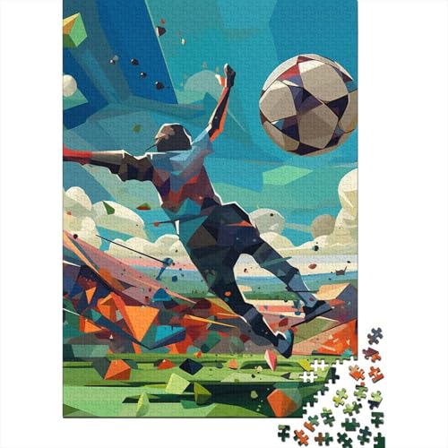 Football Holzpuzzles Für Erwachsene 1000 Teile Lernspiel Family Challenging Games Geburtstagsgeschenk Wohnkultur Stress Relief Toy 1000pcs (75x50cm) von SHUNXIFQ