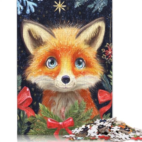 Fuchs Holzpuzzles 300 Teile Erwachsene Home Decor Family Challenging Games Geburtstagsgeschenk Educational Game Entspannung Und Intelligenz 300pcs (40x28cm) von SHUNXIFQ