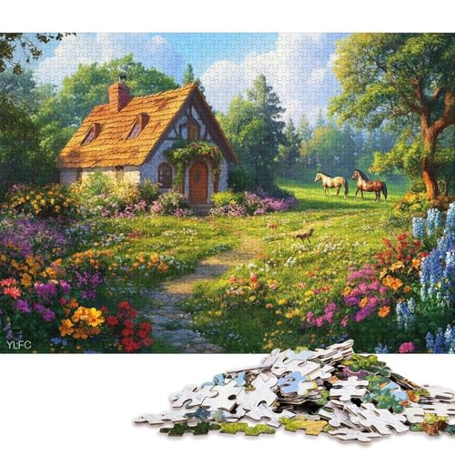 Gartenschuppen Holzpuzzles 1000 Teile Für Erwachsene Geburtstagsgeschenk Lernspiel Family Challenging Games Home Decor Entspannung Und Intelligenz 1000pcs (75x50cm) von SHUNXIFQ