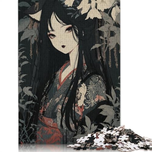 Geisha Holzpuzzles 300 Teile Erwachsene Wohnkultur Geschicklichkeitsspiel Für Die Ganze Familie Lernspiel Geburtstagsgeschenk Stress Relief 300pcs (40x28cm) von SHUNXIFQ