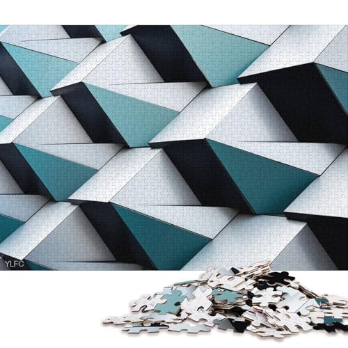 Geometry Holzpuzzles 500 Teile Erwachsene Geschicklichkeitsspiel Für Die Ganze Familie Home Decor Geburtstagsgeschenk Lernspiel Stress Relief 500pcs (52x38cm) von SHUNXIFQ