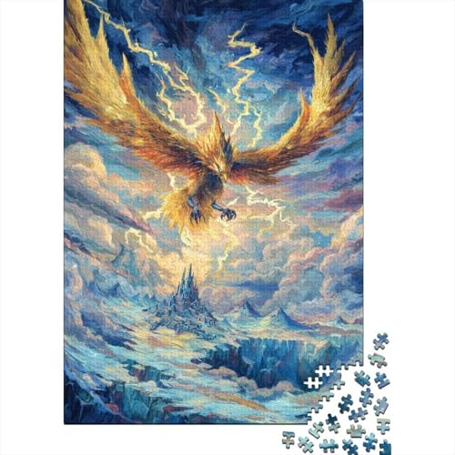 Goldener Vogel Holzpuzzles Für Erwachsene 1000 Teile Geburtstagsgeschenk Wohnkultur Lernspiel Family Challenging Games Entspannung Und Intelligenz 1000pcs (75x50cm) von SHUNXIFQ