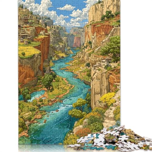 Grand Canyon Holzpuzzles Für Erwachsene 300 Teile Lernspiel Family Challenging Games Geburtstagsgeschenk Wohnkultur Stress Relief Toy 300pcs (40x28cm) von SHUNXIFQ