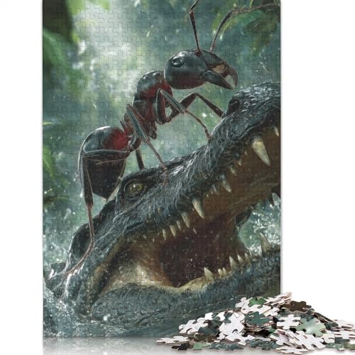 Große Ameise Holzpuzzles 500 Teile Erwachsene Wohnkultur Geschicklichkeitsspiel Für Die Ganze Familie Lernspiel Geburtstagsgeschenk Stress Relief 500pcs (52x38cm) von SHUNXIFQ