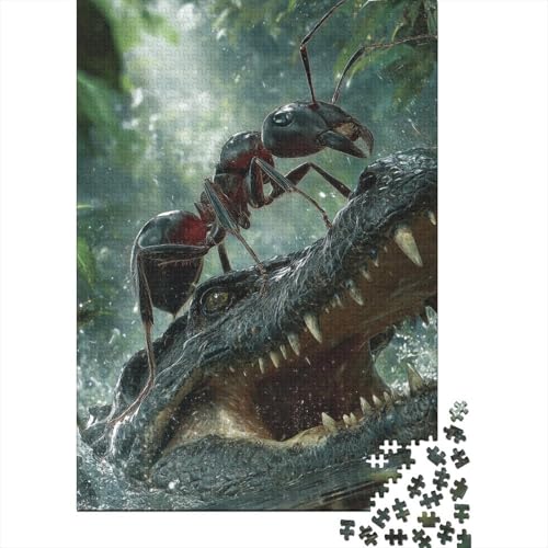 Große Ameise Holzpuzzles Für Erwachsene 1000 Teile Lernspiel Family Challenging Games Geburtstagsgeschenk Wohnkultur Stress Relief Toy 1000pcs (75x50cm) von SHUNXIFQ