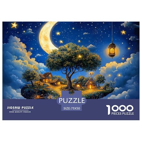 Gute Träume. Holzpuzzles Für Erwachsene 1000 Teile Educational Game Family Challenging Games Home Decor Geburtstagsgeschenk Stress Relief 1000pcs (75x50cm) von SHUNXIFQ
