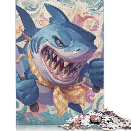 Hai Holzpuzzless Für Erwachsene 500 Teile Wohnkultur Lernspiel Family Challenging Games Geburtstagsgeschenk Stress Relief Toy 500pcs (52x38cm) von SHUNXIFQ