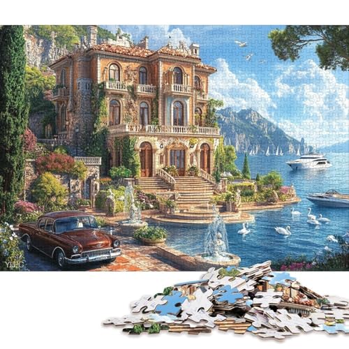 Herrenhausgarten Holzpuzzles Für Erwachsene 300 Teile Lernspiel Family Challenging Games Geburtstagsgeschenk Wohnkultur Stress Relief Toy 300pcs (40x28cm) von SHUNXIFQ