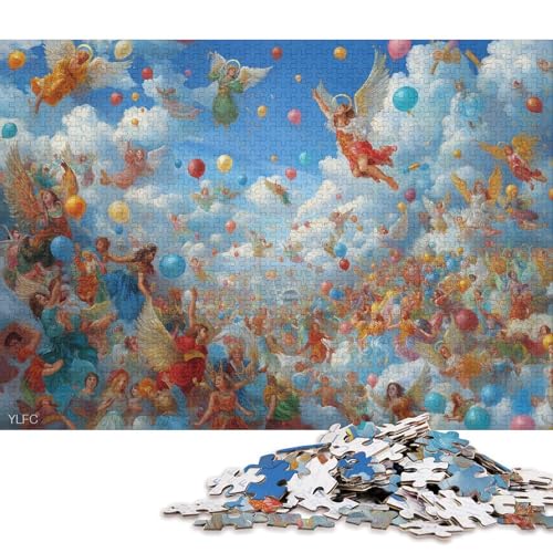 Himmel Holzpuzzles 1000 Teile Erwachsene Wohnkultur GeburtHirschsgeschenk Geschicklichkeitsspiel Für Die Ganze Familie Lernspiel Stress Relief 1000pcs (75x50cm) von SHUNXIFQ