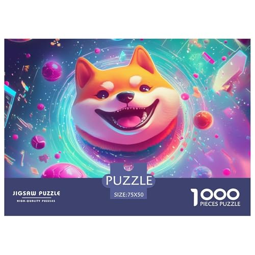 Holzhund Holzpuzzless Für Erwachsene 1000 Teile Wohnkultur Lernspiel Family Challenging Games Geburtstagsgeschenk Stress Relief Toy 1000pcs (75x50cm) von SHUNXIFQ