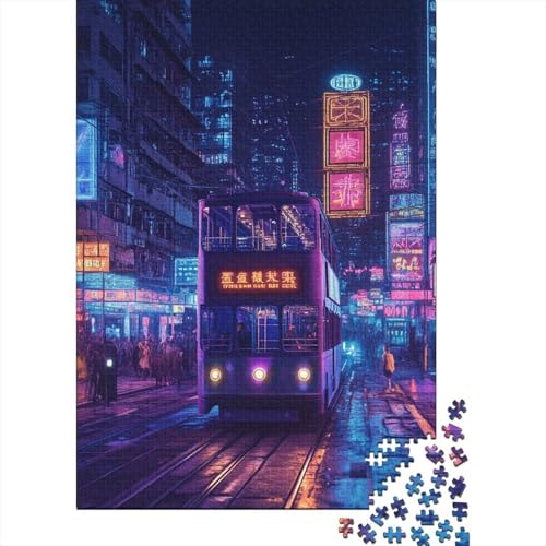 Hongkong Holzpuzzless Erwachsene 1000 Teile Family Challenging Games Wohnkultur Lernspiel Geburtstagsgeschenk Entspannung Und Intelligenz 1000pcs (75x50cm) von SHUNXIFQ