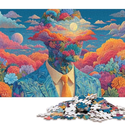Ich Liebe Mich selbst Holzpuzzles 300 Teile Erwachsene Geschicklichkeitsspiel Für Die Ganze Familie Home Decor GeburtHirschsgeschenk Lernspiel Stress Relief 300pcs (40x28cm) von SHUNXIFQ