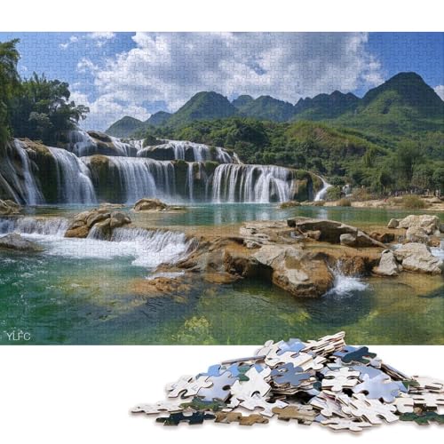Iguazú-Wasserfälle 300 Teile Erwachsene Holzpuzzless Educational Game Moderne Wohnkultur Geburtstagsgeschenk Family Challenging Games Stress Relief Toy 300pcs (40x28cm) von SHUNXIFQ