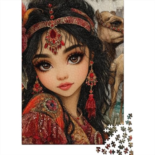Indianer Holzpuzzles Für Erwachsene 1000 Teile Geburtstagsgeschenk Wohnkultur Lernspiel Family Challenging Games Entspannung Und Intelligenz 1000pcs (75x50cm) von SHUNXIFQ