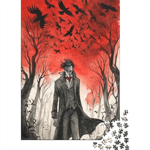 Jack The Ripper Holzpuzzles 1000 Teile Erwachsene Wohnkultur Geburtstagsgeschenk Geschicklichkeitsspiel Für Die Ganze Familie Lernspiel Stress Relief 1000pcs (75x50cm) von SHUNXIFQ