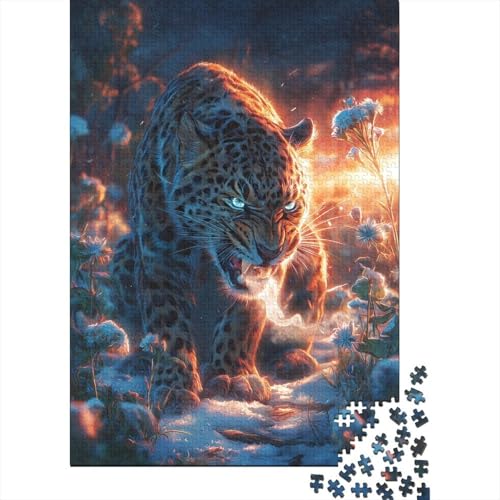 Jaguar Holzpuzzles 1000 Teile Für Erwachsene Family Challenging Games Lernspiel Moderne Wohnkultur Geburtstagsgeschenk Stress Relief Toy 1000pcs (75x50cm) von SHUNXIFQ