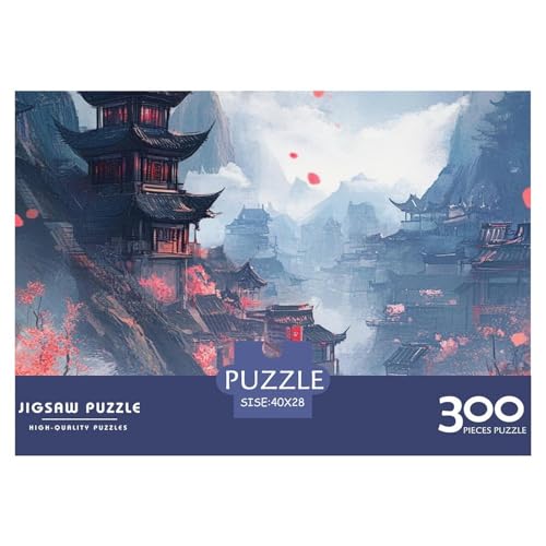 Japanische Malerei Holzpuzzles 300 Teile Erwachsene Home Decor Family Challenging Games Geburtstagsgeschenk Lernspiel Entspannung Und Intelligenz 300pcs (40x28cm) von SHUNXIFQ
