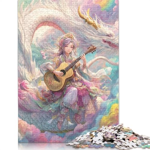 Japanischer Benzaiten Holzpuzzles 300 Teile Für Erwachsene Moderne Wohnkultur Family Challenging Games Geburtstagsgeschenk EduKatzeional Game Stress Relief Toy 300pcs (40x28cm) von SHUNXIFQ
